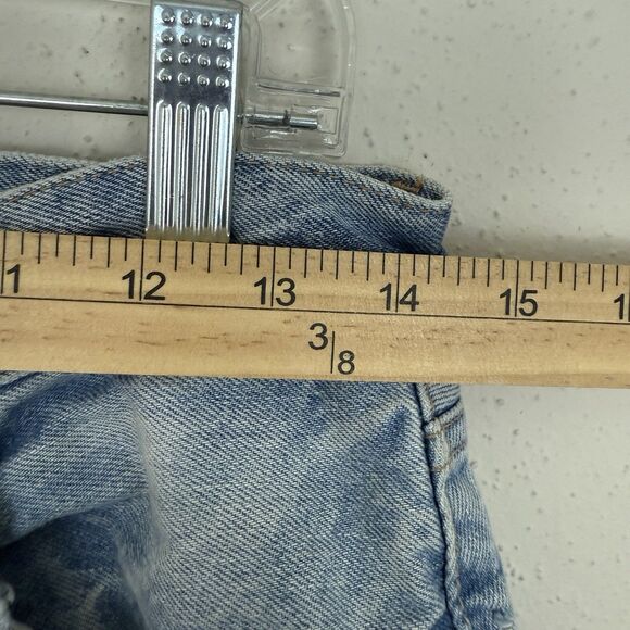 Moussy Vintage Jeans Women Japanese Howa Distressed Sz 28 Light Wash Button Fly - Picture 10 of 15